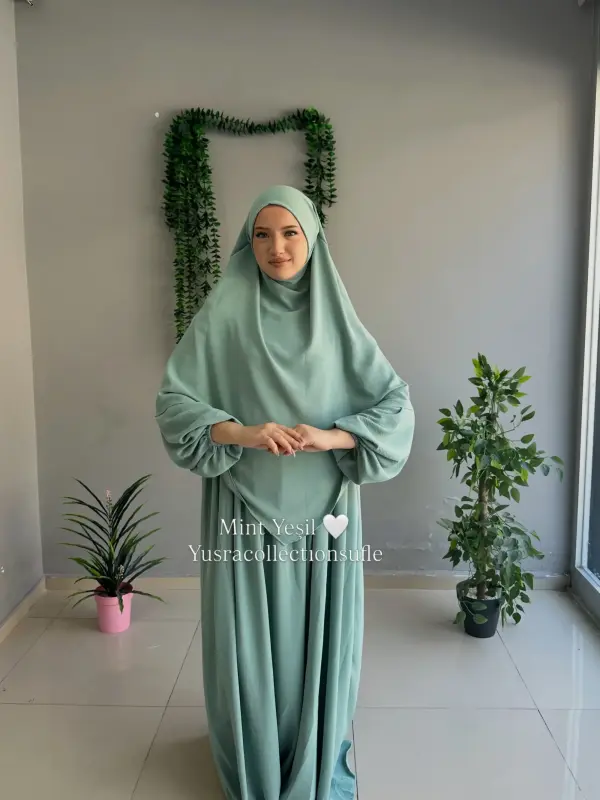 Ayrobin Takım Tek Kat Sufle Mint Yeşil