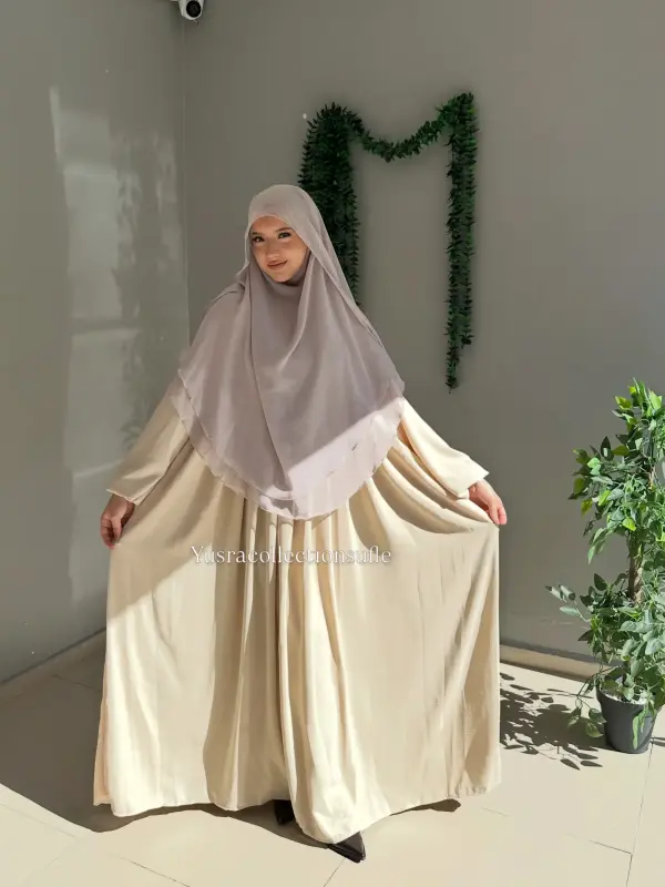 Ayrobin Takım Gölgeli Oval Sufle Bej Renk