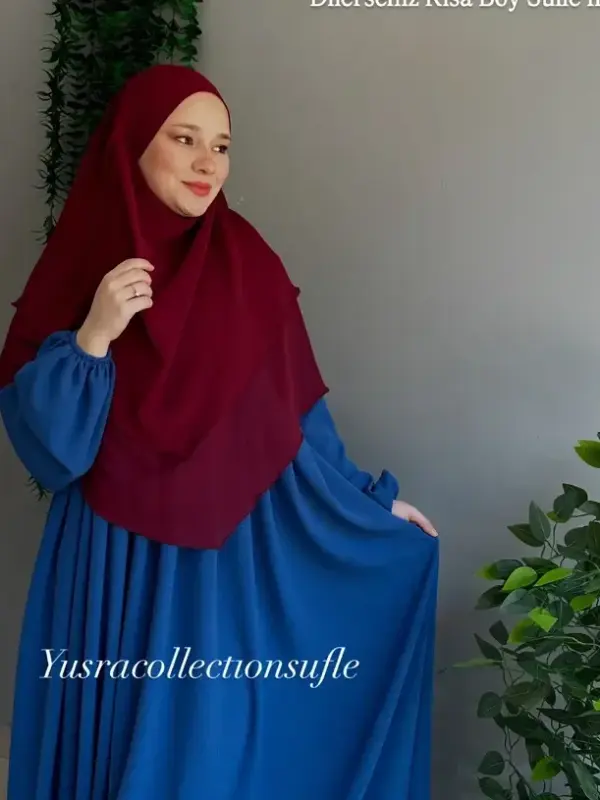 Ayrobin Takım Kısa Sufle ile Bordo - İndigo Mavi